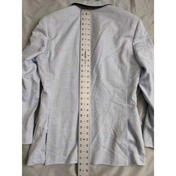 J.Crew Blazer Blue Ludlow Wool Silk Linen Blend Sportcoat Mens Size 36S - Picture 9 of 12